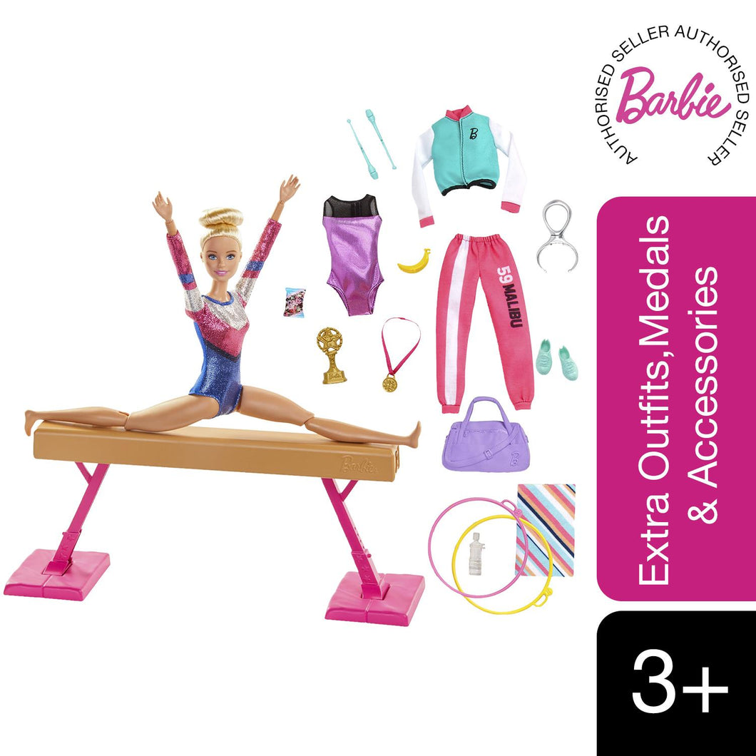 Barbie® Gymnast Playset, Dolls with Accessories