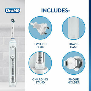 Oral-B Genius 8000 Rechargeable Electric Deep Clean Silver Toothbrush