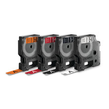 Load image into Gallery viewer, DYMO Labeling Tape D1 Durable  for Label Makers White Print on Red Tape 12mmx3m