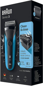 Braun Series 3 310 Wet & Dry Electric Shaver with 3 Flexible Blades