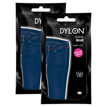 Load image into Gallery viewer, DYLON Hand Fabric Dye Sachet, Jeans Blue, 2 Packs of 50g