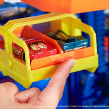 Load image into Gallery viewer, Hot Wheels City Robo T-Rex Ultimate Garage with 2 Cars