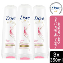 Load image into Gallery viewer, 3pk of 350ml Dove Nutritive Solution Colour Care Conditioner For Coloured Hair