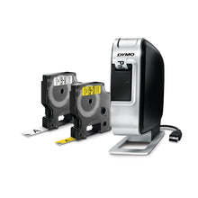 Load image into Gallery viewer, DYMO Labels Self Adhesive D1 12mm x 7mm Black Print on Yellow Tape Authentic