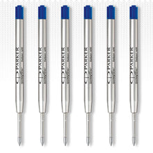 Load image into Gallery viewer, Parker QUINKflow Ballpoint Pen Ink Refills with Medium Tip Blue 6 Refills