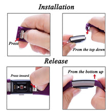 Load image into Gallery viewer, Aquarius Classic Plastic Replacement Strap Band Fitbit Charge-2 Purple, Large