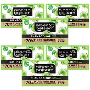 3x or 6x Each Alberto Balsam Fruity Shampoo Bar With ArganOil & Plastic Free,75g