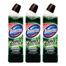 Load image into Gallery viewer, Domestos Zero Limescale Toilet Descaler Removes 100% Limescal 750 ml, 3 Pack