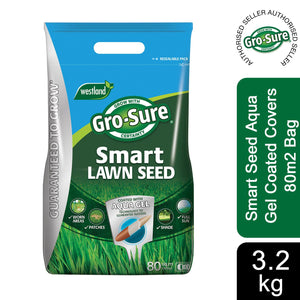 Gro-Sure Smart Seed Aqua Gel Coated covers 80m2, 3.2Kg Bag