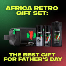 Load image into Gallery viewer, LYNX Africa Retro Washbag Gift Set -Body spray, Bodywash &amp; Deodorant Spray