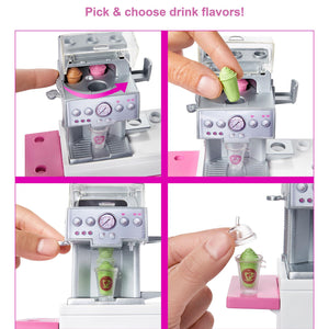 Barbie® Coffee Shop Playset with Doll and Play Pieces