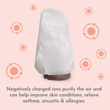 Load image into Gallery viewer, Haven Natural Therapeutic Himalayan White Salt Lamp With Dimmer, Medium