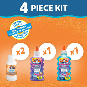 Elmer'S Slime Kit Glitter 2x 177ml Glitter Glues And 2 x 68ml Magical Liquids