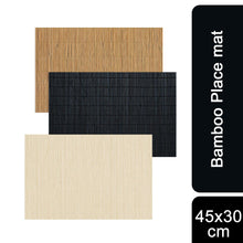 Load image into Gallery viewer, PMS Natural Bamboo Dining Room Placemats Assorted Colour