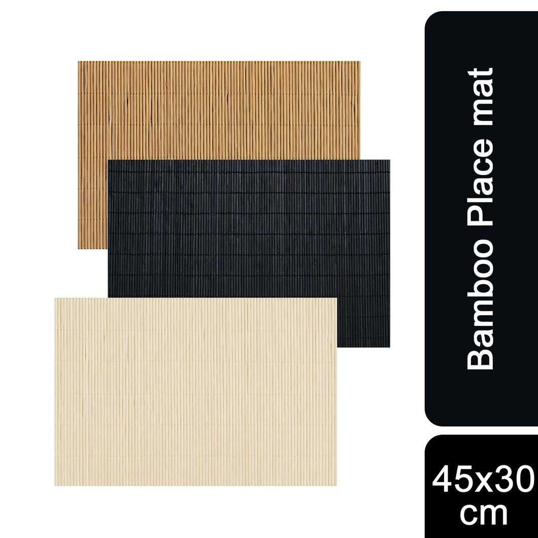 PMS Natural Bamboo Dining Room Placemats Assorted Colour