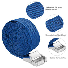 Load image into Gallery viewer, 2 Pack Silverline 449682 Cam Buckle Tie Down Strap 2.5m x 25mm