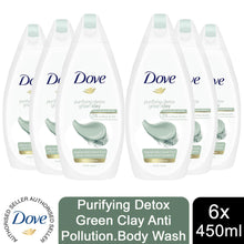 Load image into Gallery viewer, Dove Hydrating Care, Purifying Detox &amp; Renewing Glow Body Wash 450ml, 3pk or 6pk