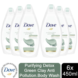 Dove Hydrating Care, Purifying Detox & Renewing Glow Body Wash 450ml, 3pk or 6pk