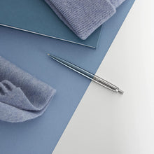 Load image into Gallery viewer, Parker Jotter Ballpoint Pen Waterloo Blue Medium Point Blue Ink Gift Box