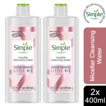 Load image into Gallery viewer, 2xof400ml Simple Kind to Skin Expert Micellar CleansingWater with Multi-Vitamins