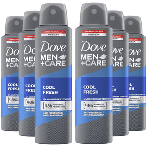 6pk of 150ml Dove Men+Care 48H Powerful Protection Anti-Perspirant