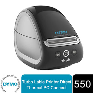 DYMO Label Writer 550 Turbo Label Printer Direct Thermal Pc Connect, Black