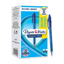 Load image into Gallery viewer, Paper Mate Ballpoint Pens InkJoy 1.0mm Flexgrip Ultra Retractable Blue 36 Pc