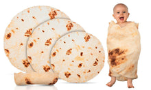 Load image into Gallery viewer, Haven Soft Baby Round Flour Burritos Tortilla Flannel Blanket