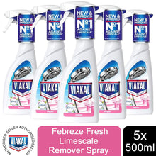 Load image into Gallery viewer, Viakal Febreze Fresh Limescale Remover Spray for long Lasting Shine, 500ml