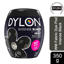 Load image into Gallery viewer, DYLON Washing Machine Fabric Dye Pod, Intense Black, 1pk of 350g