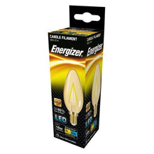 Load image into Gallery viewer, Energizer Filament Gold LED Candle Light Bulbs Warm White