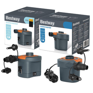 Bestway Sidewinder D Cell Battery 6V Electric Or AC Battery Powered Air Pump