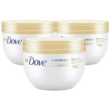 Load image into Gallery viewer, 3pk of 300ml Dove DermaSpa Radiant Goodness Dry Skin Body Cream with Omega Oil
