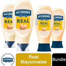 Load image into Gallery viewer, Hellmann&#39;s Real 100% Eggs Free Mayonnaise Squeezy Bottles of 430ml&amp;750ml
