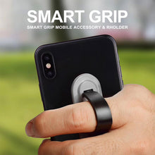 Load image into Gallery viewer, Aquarius Universal Finger Grip Ring Band Smart Mobile Phone Holder - Black