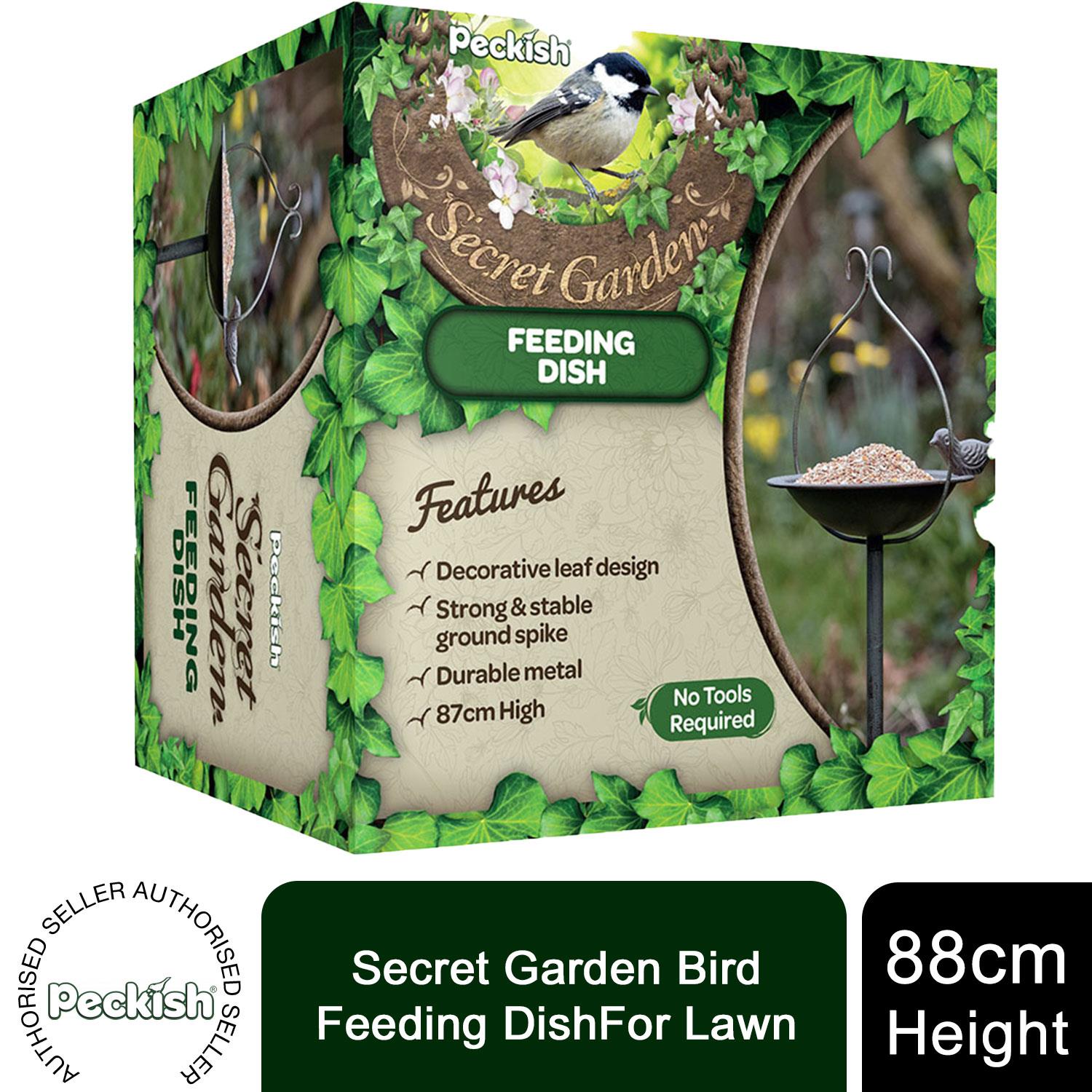 Peckish Secret Garden Bird Feeding DishFor Lawn 88cm Height Avant