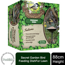 Load image into Gallery viewer, Peckish Secret Garden Bird Feeding DishFor Lawn 88cm Height