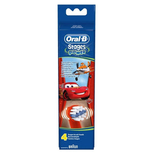 Oral-B Stages Power Kids Toothbrush Replacement, 4 Refills (Assorted)