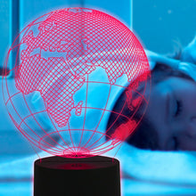 Load image into Gallery viewer, Aquarius LED 3D Colour Changing Hologram Night Light and Desk Lamp - Globe