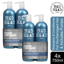 Load image into Gallery viewer, Bed Head by Tigi Urban Antidotes Recovery Shampoo &amp; Conditioner for Dry Hair 2x750ml with pump, 2pk