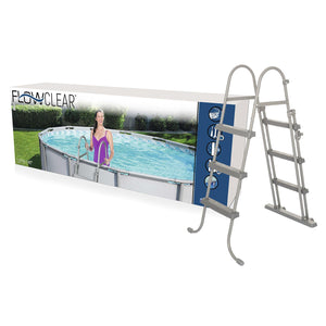 Bestway Flowclear 42"/1.07m Easy to Assemble Above Ground Swimming Pool Ladder