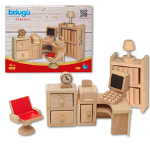 Load image into Gallery viewer, Beluga Classics Wooden Doll House Furniture For Office - 10 Pieces