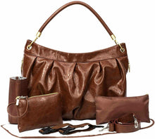 Load image into Gallery viewer, Primrose Hill Chic Everyday Tote bag Brown
