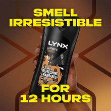 Load image into Gallery viewer, 3pk of 250ml Lynx 12hrs Refreshing Fragrance Shower Gel with 100% Moisturisers