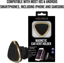 Load image into Gallery viewer, Triangle Magnetic Car Holders Compatible with all smartphone models Gold