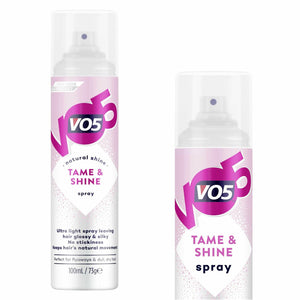2x of 100ml Natural Tame & Shine Ultra Light Spray For Flyaways & Dull, Dry Hair