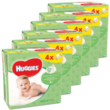 Load image into Gallery viewer, Huggies Natural Care Baby Wipes with Natural Fibres &amp; Aloe Vera, 56 Wipes