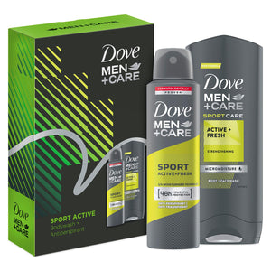 Dove Men Care Sport Active Fresh Bodywash & Deodorant 2pcs Gift Set For Men