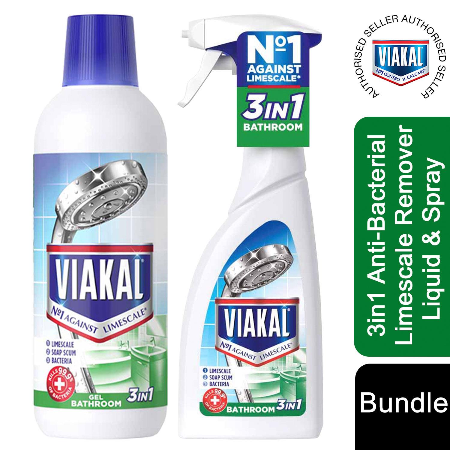 Viakal 3in1 Anti-Bacterial Limescale Remover Liquid & Spray, 500ml – Avant  Garde Brands