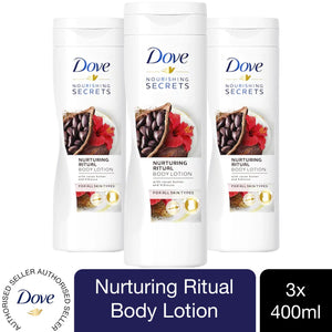 3x400ml or 6x400ml Dove Nourishment Body Lotion For All Skin Types